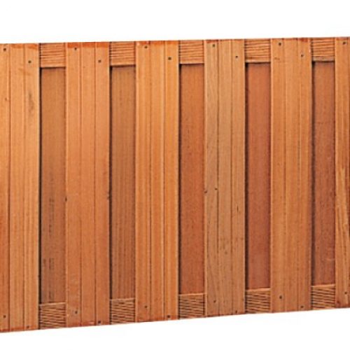 hardhouten plankenscherm laag