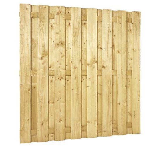 Plankenscherm grenen recht | 15-planks