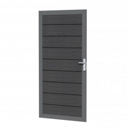 Composiet deur in aluminium frame | 90 x 183 cm | Antraciet