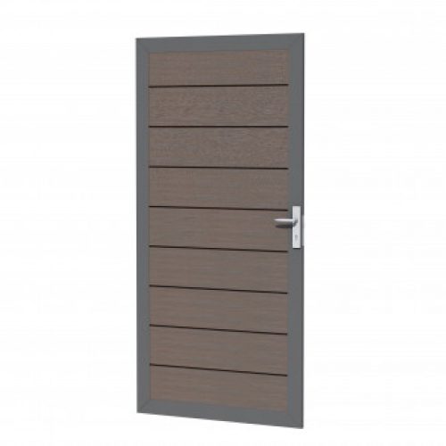 Composiet deur in aluminium frame | 90 x 183 cm | Bruin