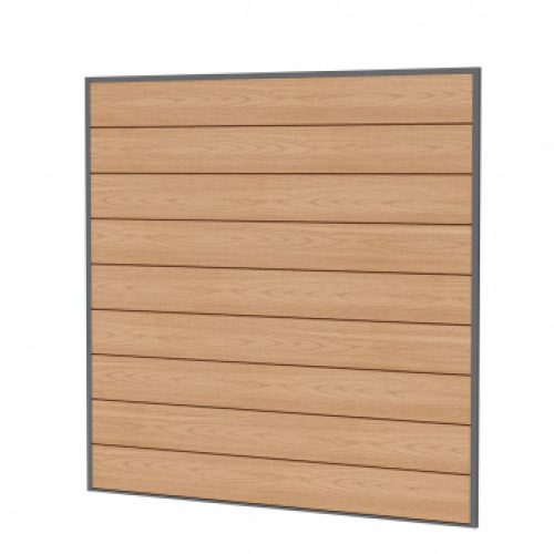 Composiet co-extrusie rabat scherm | Houtmotief