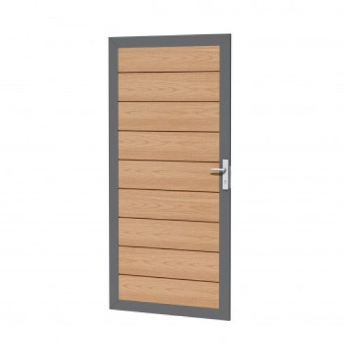 Composiet co-extrusie rabat deur | Houtmotief
