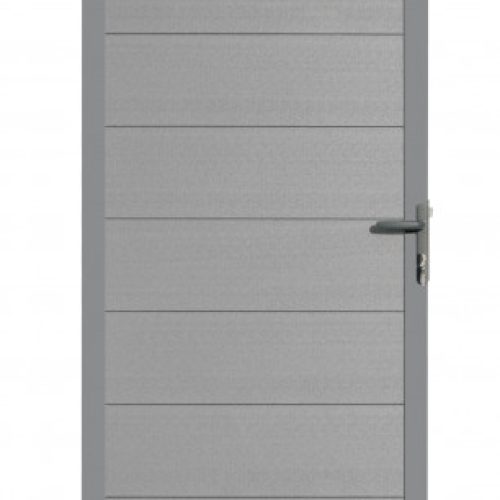Composiet deur in aluminium frame | Grijs | 90 x 183 cm