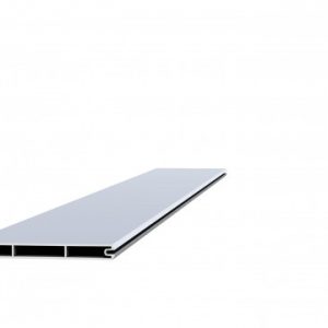 Aluminium schermplank | Lichtgrijs | 2,1 x 19,5 x 180 cm