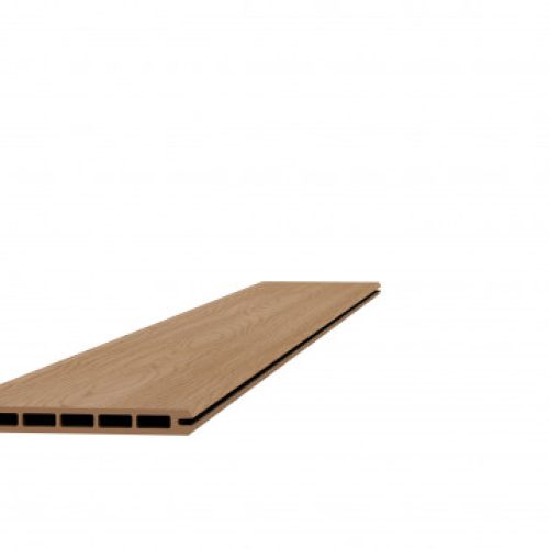 Composiet co-extrusie rabat schermplank | Houtmotief | 2,1 x 19,5 x 180 cm