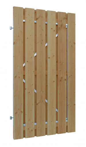 Douglas tuinpoort op stalen frame | Geschaafd | 16 mm
