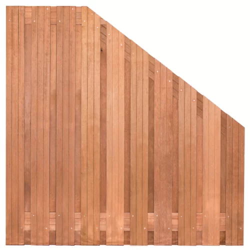 Hardhouten tuinscherm Dronten verloop | 180>90 x 180 cm