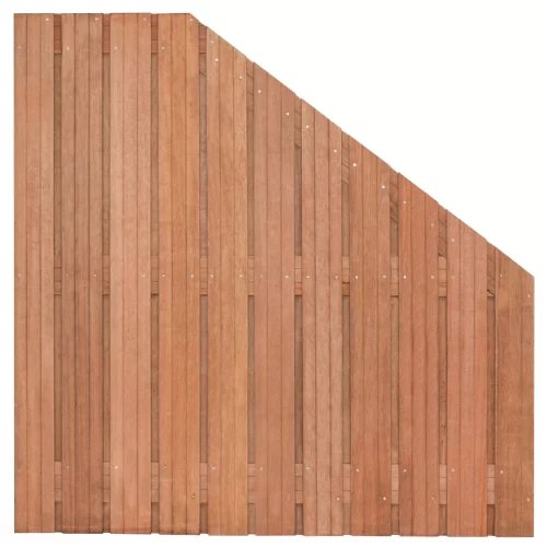 Hardhouten tuinscherm Hoorn verloop | 180>90 x 180 cm