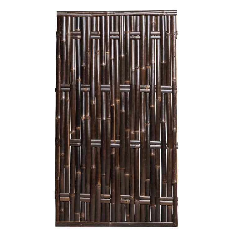 Bamboescherm Gevlochten Zwart | 100 x 180 cm