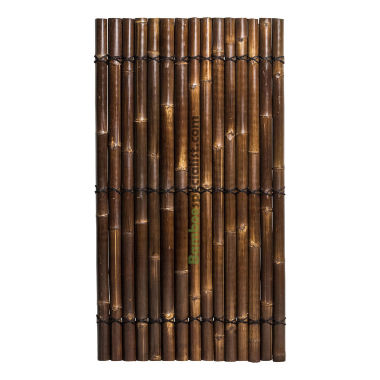 Bamboescherm Halfrond Zwart | 180 x 100 cm
