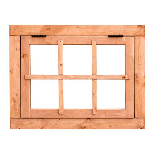 Red Class Wood uitzetraam 6-ruits